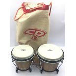 BONGO DRUMS. Here we have a small set Of CP Bongo’s complete with original carry bag with makers