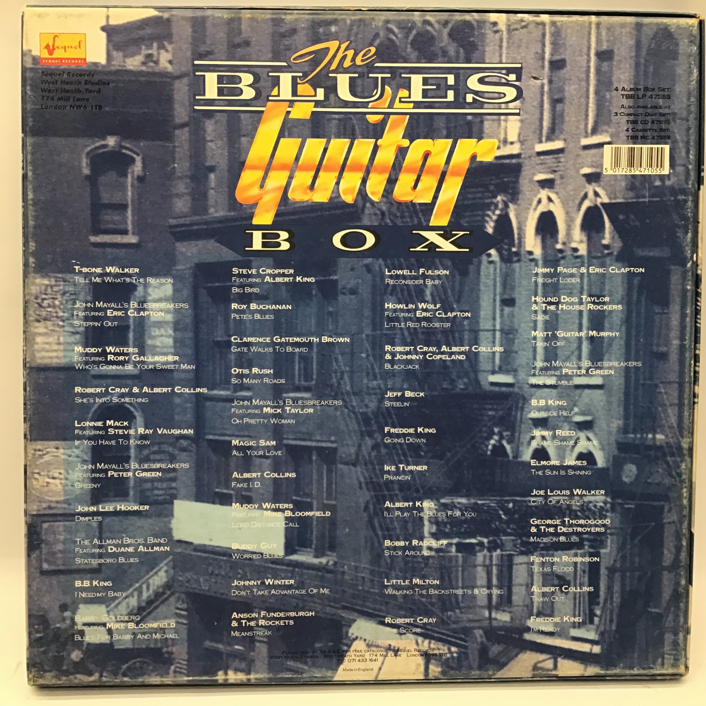 THE BLUES GUITAR BOX SET OF VINYL RECORDS. Nice set of 4 vinyls here in Ex condition found - Image 2 of 3