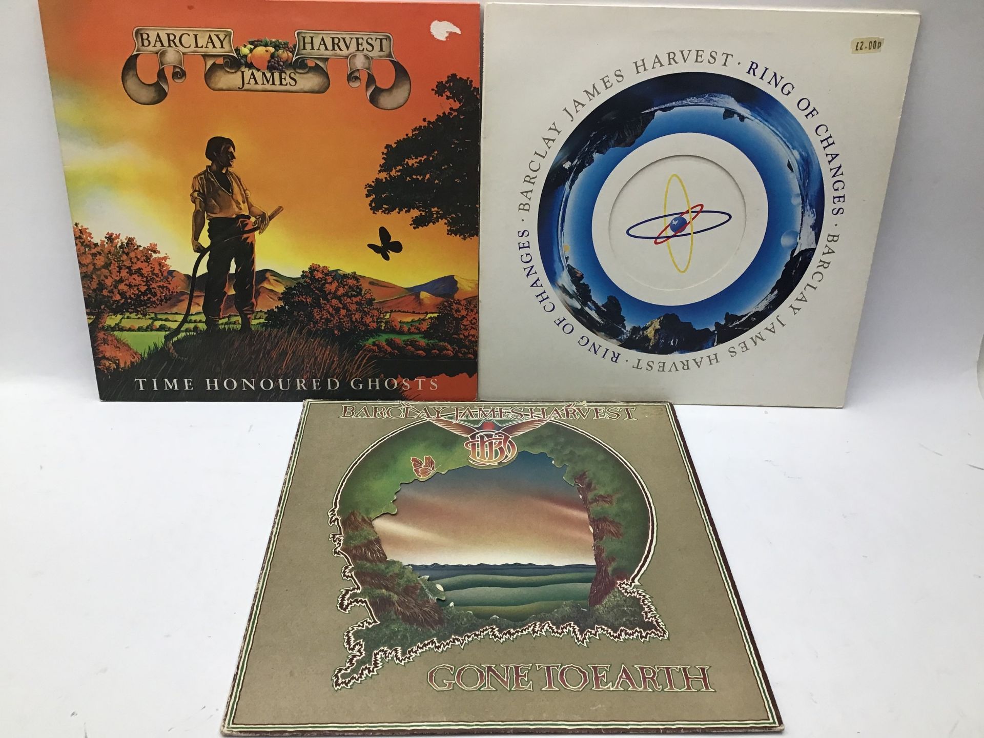BARCLAY JAMES HARVEST LP RECORDS. 3 disc’s here in total to include - Ring Of Change - Gone To Earth