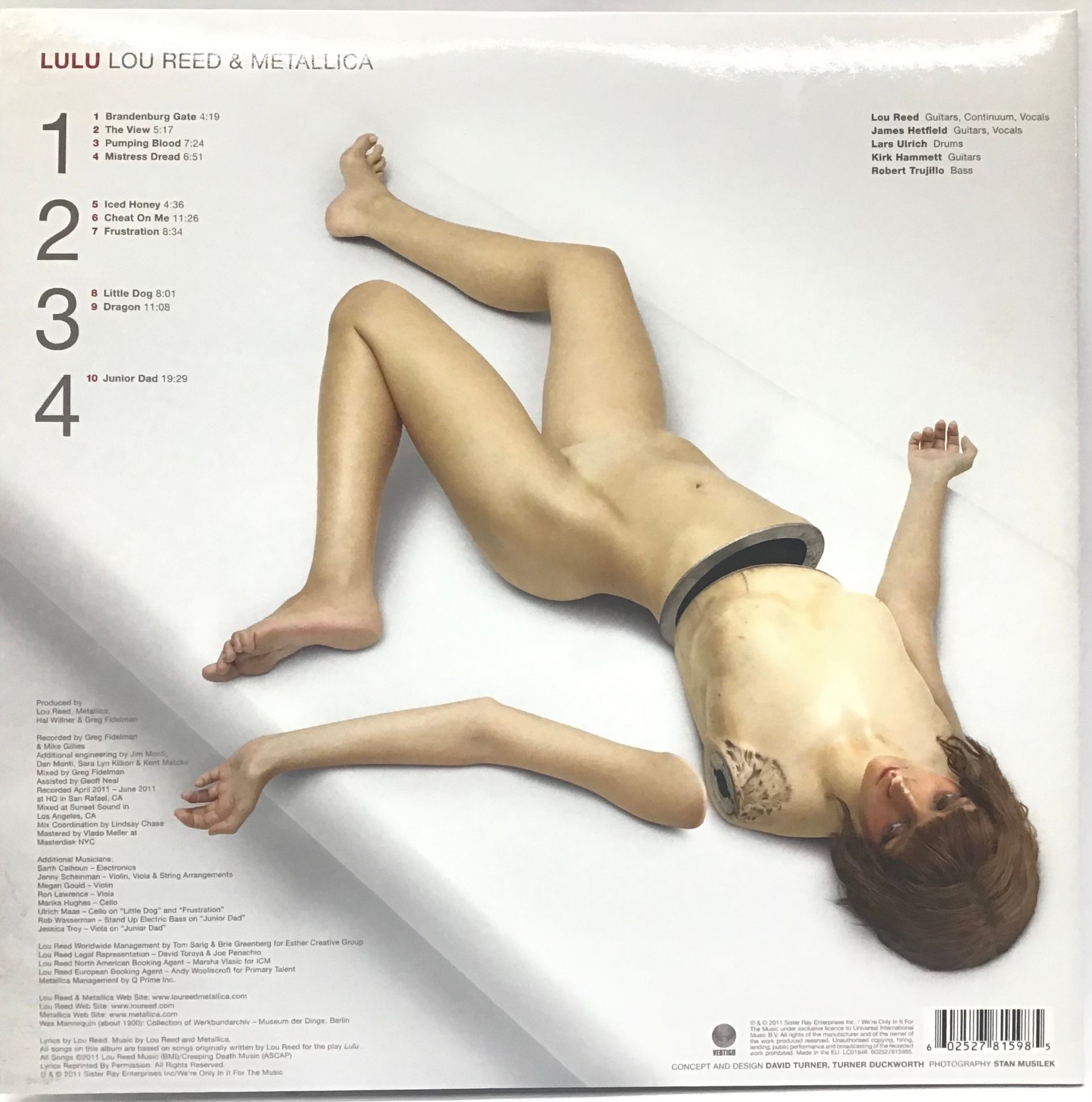LOU REED & METALLICA - LULU - RARE LP RECORD. This double album is found here on Vertigo Records - Image 2 of 4