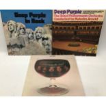 3 X DEEP PURPLE VINYL ALBUMS. FIRST WE HAVE 2 x Ex conditioned albums on Harvest titled - In