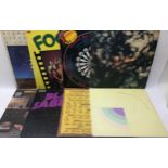 8 ROCK RELATED VINYL LP RECORDS. Titles here from - Black Sabbath - Curved Air x 2 - Sandy Denny -