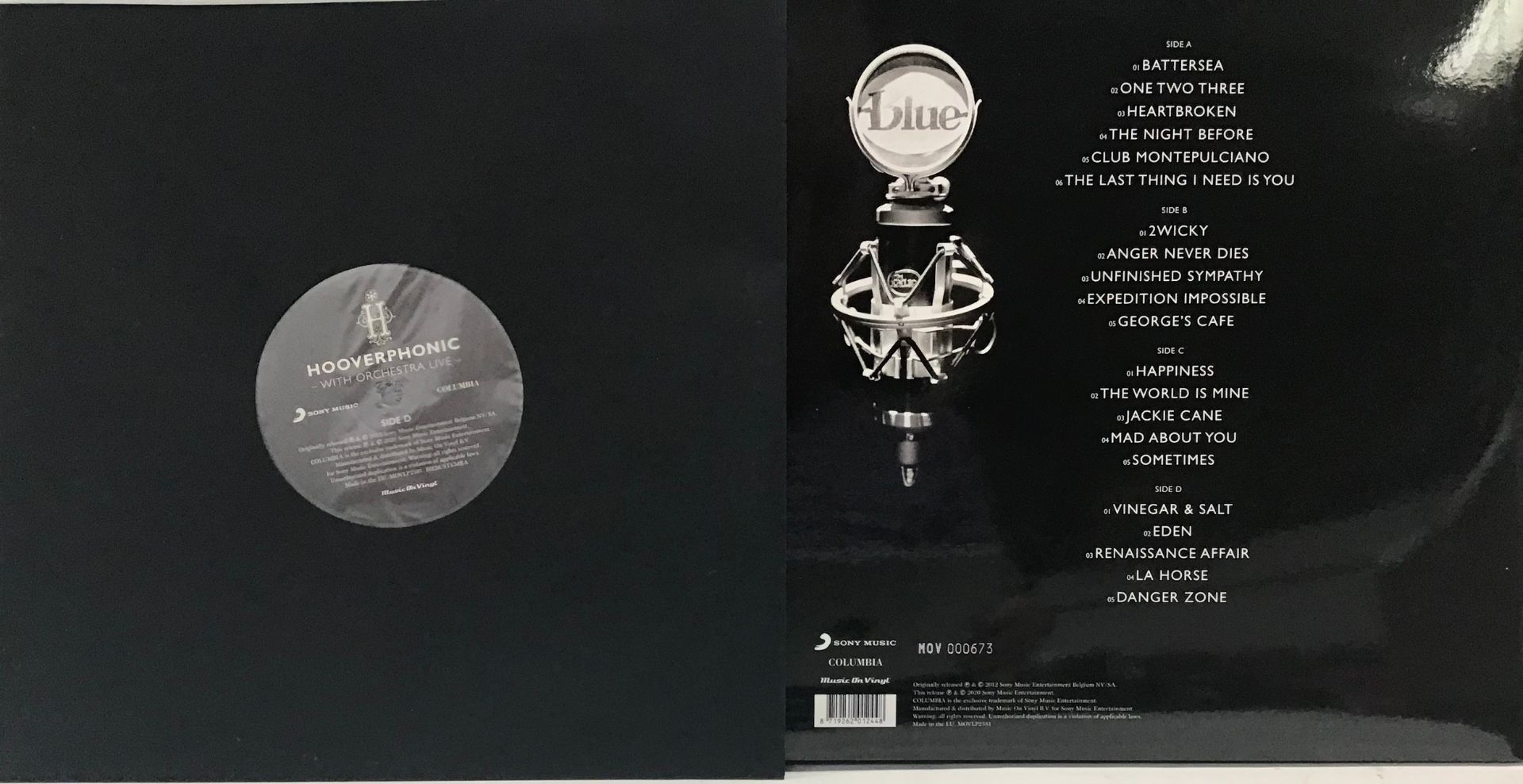 HOOVERPHONIC: WITH ORCHESTRA LIVE VINYL DOUBLE ALBUM. This is a limited press numbered 673/1000 - Image 2 of 3