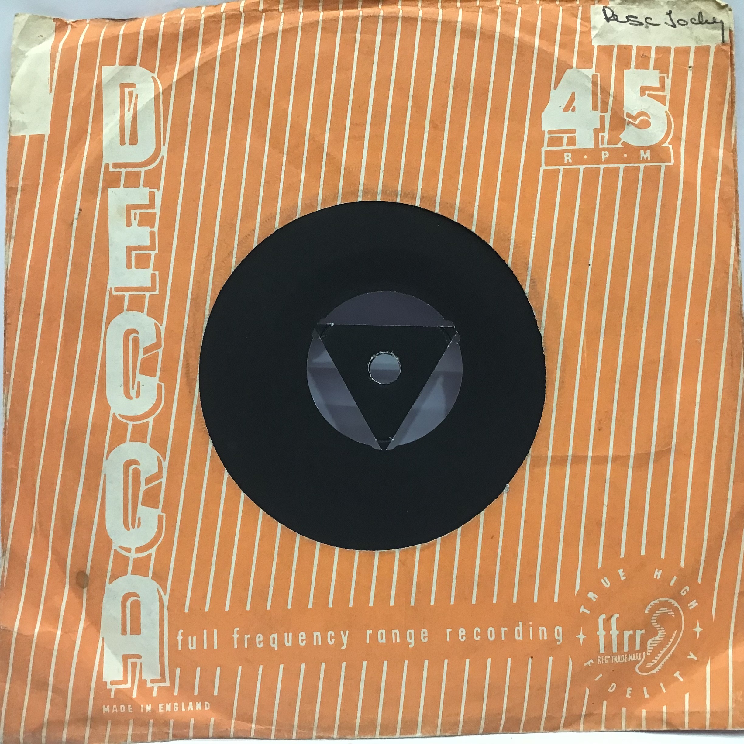 TOMMY STEELE 7” DEMO ‘ PRINCESS’. This is a one sided record found in Ex condition and was the b. - Image 2 of 2