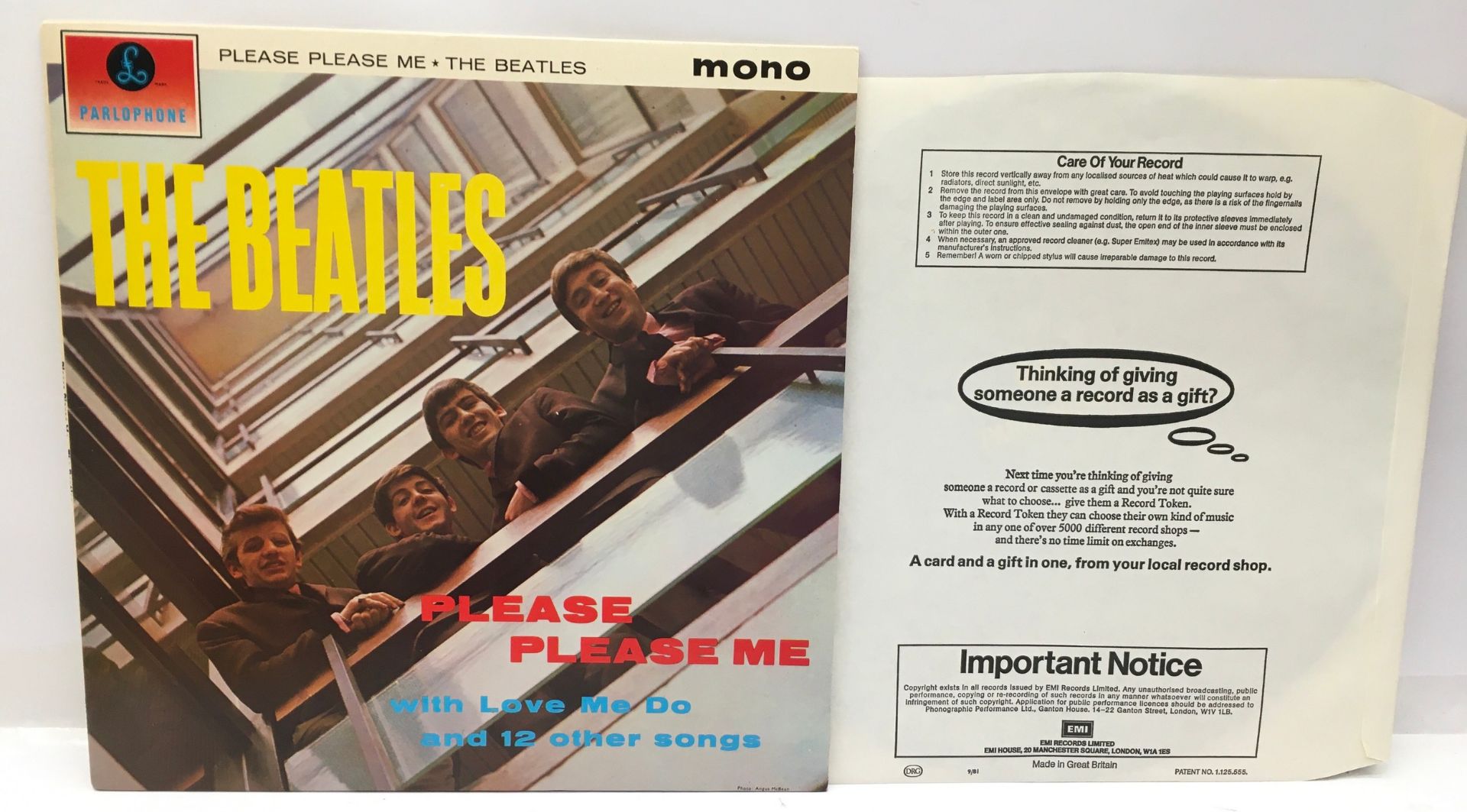 THE BEATLES LP 'PLEASE PLEASE ME' REISSUE PRESS. - Image 2 of 4