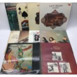 10 ROCK RELATED VINYL LP RECORDS. Groups here include - King Crimson - Gentle Giant x 3 - Cream -