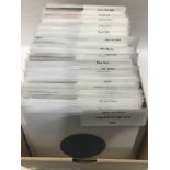 BOX OF VARIOUS CHART 45rpm SINGLES. This collection is mainly from the 60’s, 70’s and 80’s. Very