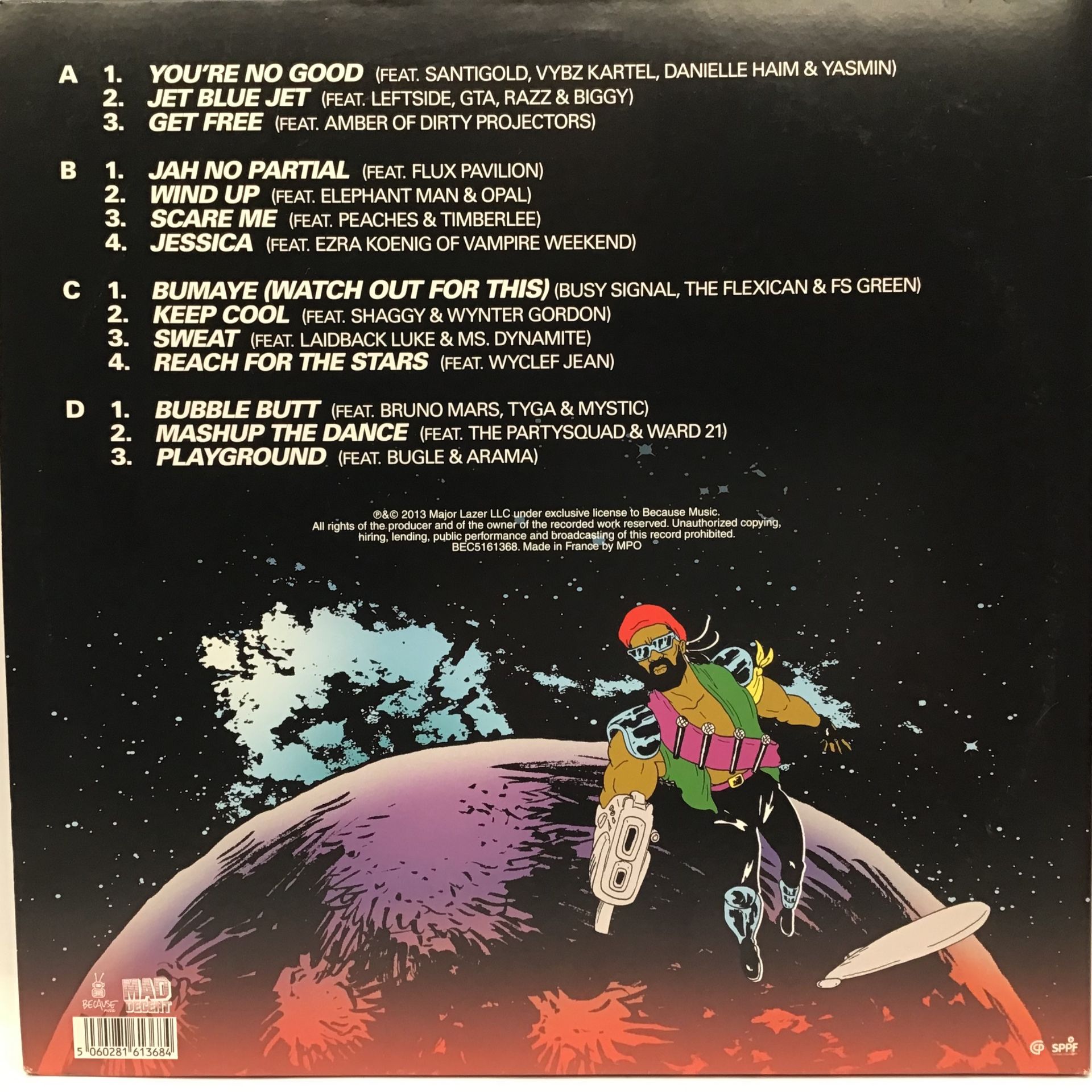 MAJOR LAZER 'FREE THE UNIVERSE' RARE DOUBLE VINYL LP. Includes Free CD of the entire album. This - Image 2 of 3