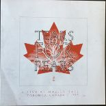 TEARS FOR FEARS - LIVE AT MASSEY HALL - 2LP VINYL. Record Store Day release from 2021 UK/EU