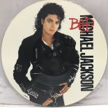 MICHAEL JACKSON ‘BAD’ VINYL LP PICTURE PIC DISC. Released here on Epic Records we have the 1987