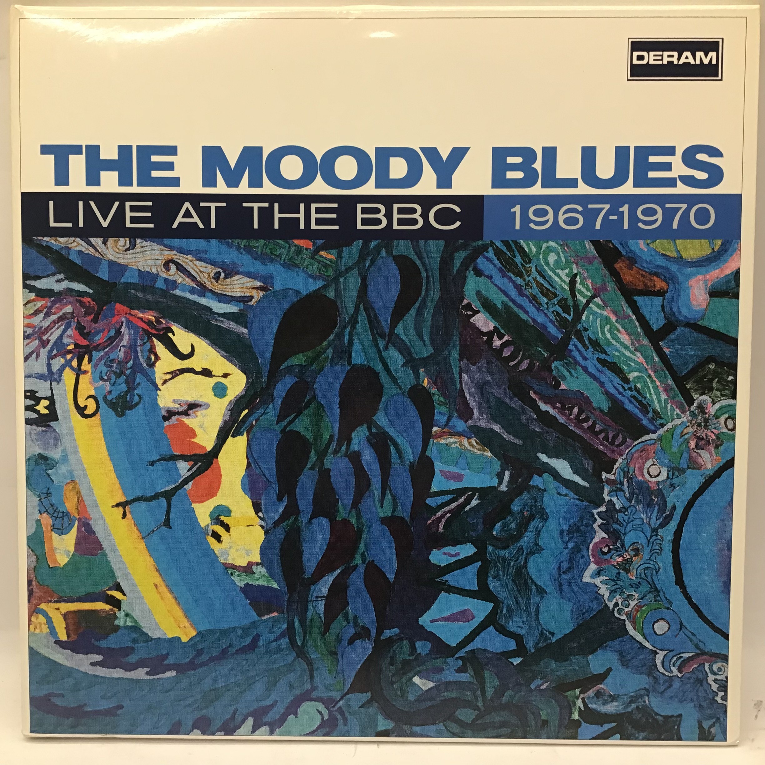 THE MOODY BLUES 'LIVE AT THE BBC' VINYL ALBUM. This 3 record set comes pressed on 2 x blue colored
