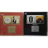 2 RECORD COMPANY ALBUM SALES AWARD FRAMED PRESENTATIONS. First up is Toni Braxtons Framed CD Album