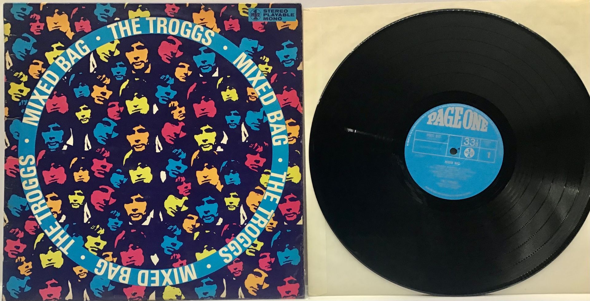 THE TROGGS ‘MIXED BAG’ UK VINYL ALBUM. This is a superb 1st press copy on Page One Records POLS