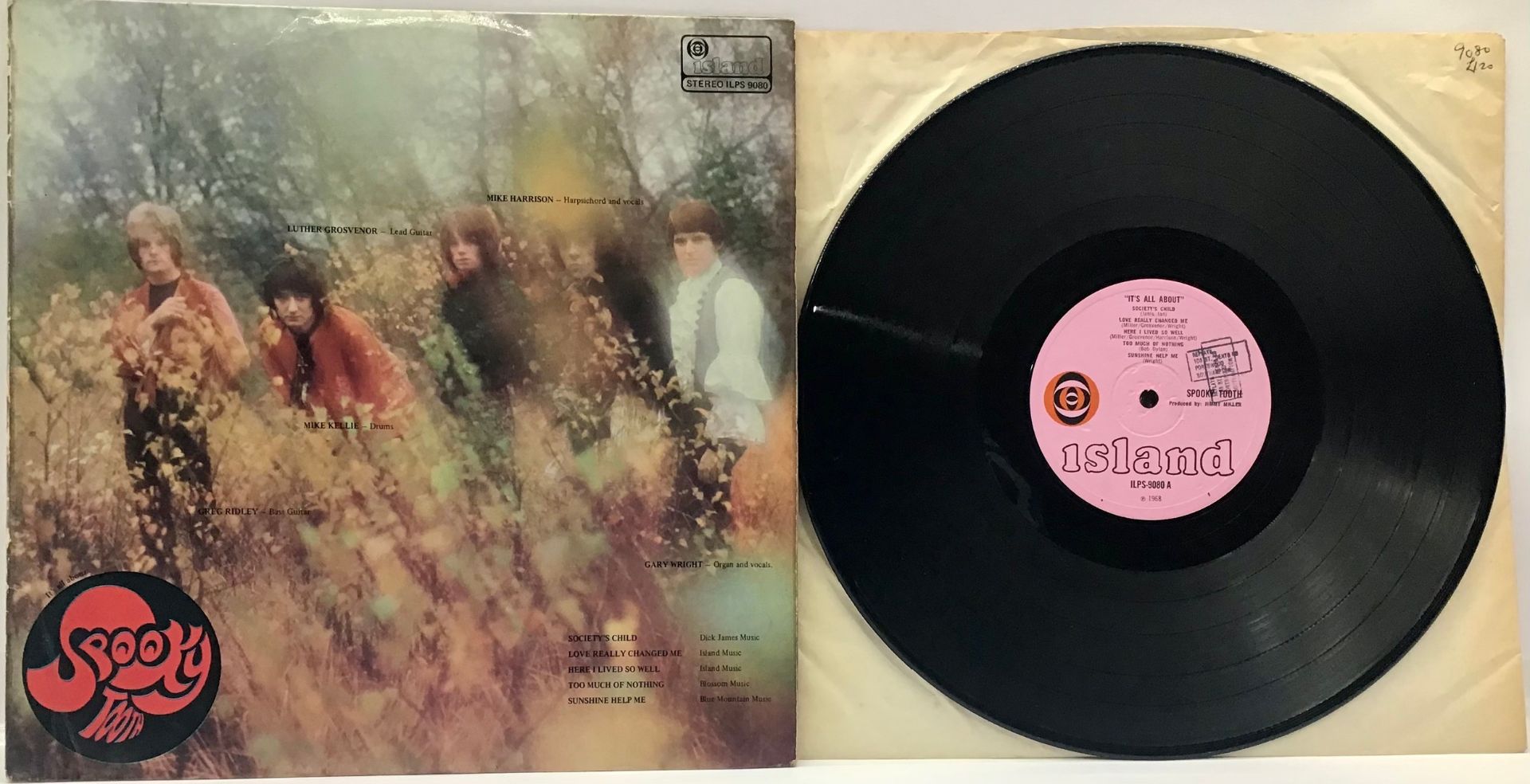 SPOOKY TOOTH " IT'S ALL ABOUT" VINYL LP. Rare Original UK First Pressing on the Pink Eye Island