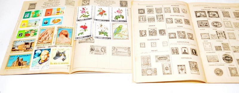 A number of vintage schoolboy stamp albums containing many world stamps. Includes Penny Black, Penny - Image 4 of 8