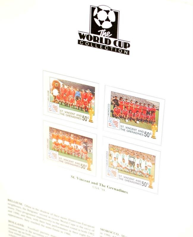 Stamp album containing FIFA World Cup themed cover collections from around the world - Image 2 of 6