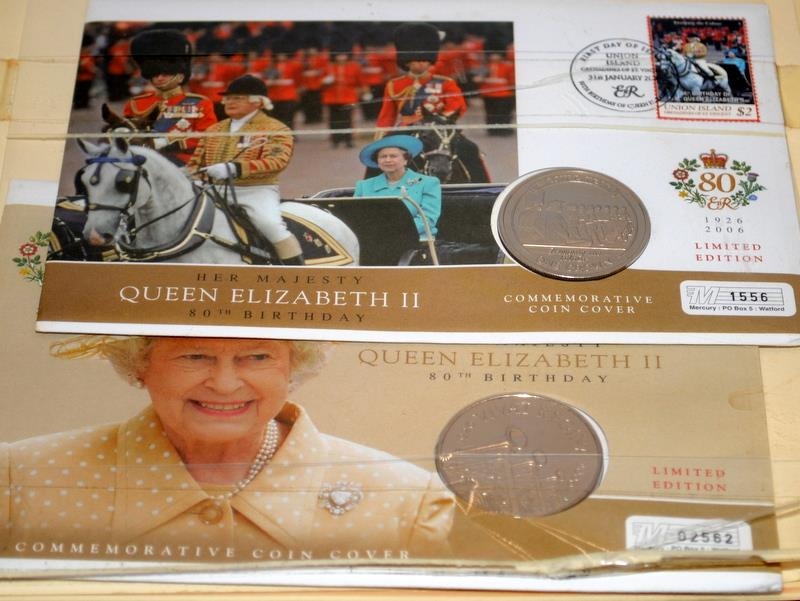 Three albums containing a number of first day covers including coin covers - Image 11 of 12