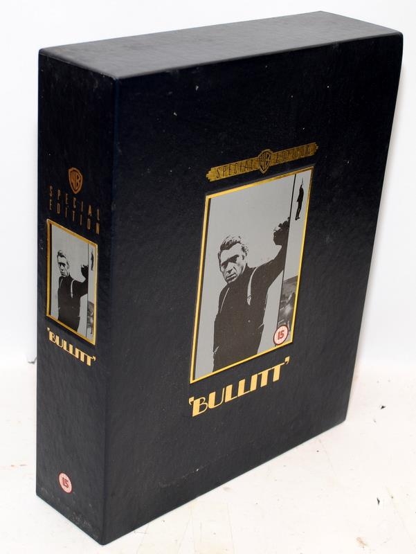 Special Edition Steve McQueen Bullitt DVD set including film cell, reproduction lobby cards, poster,