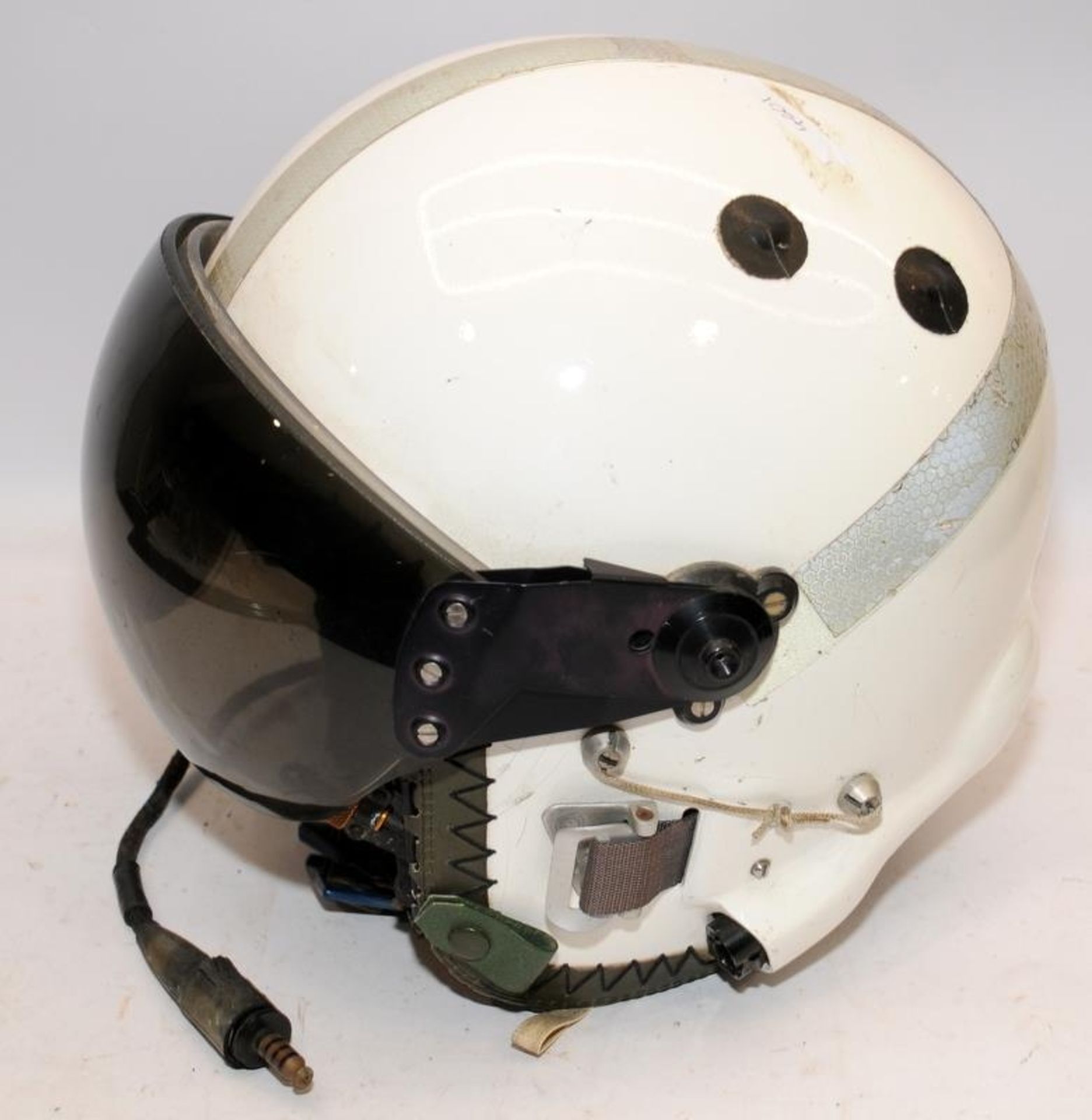 An RAF pilots helmet, MK3A circa. 1970's, reputedly ex red arrows? - Image 3 of 7