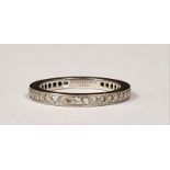 Tiffany & Co Platinum and Diamond Eternity Ring Size K and boxed