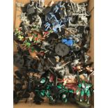 2 x Trays of metal and plastic Warhammer Lizard men and mixed armies.