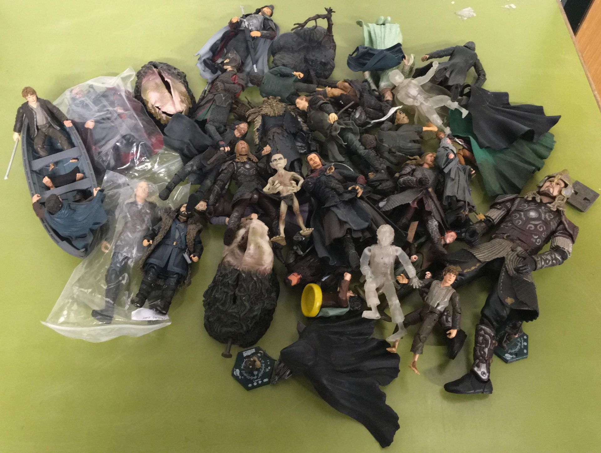 Collection of Lord of the Rings figures.