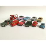 Spot-On group of unboxed vehicles to include Milk Float, Armstrong Siddeley Sapphire, Ford Zodiac,
