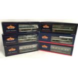 Bachmann OO Gauge group of MK1 Blue/Grey Pullman Cars consisting of 39-281/39-281A First Kitchen, 2x