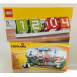 2 x Lego Sets: 40115 Legoland Exclusive Family Park Entrance and 40172 Brick Calendar. Both new