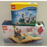 2 x Lego sets: 40291 Creative Personalities Hans Christian Andersen and 40306 Legoland Exclusive
