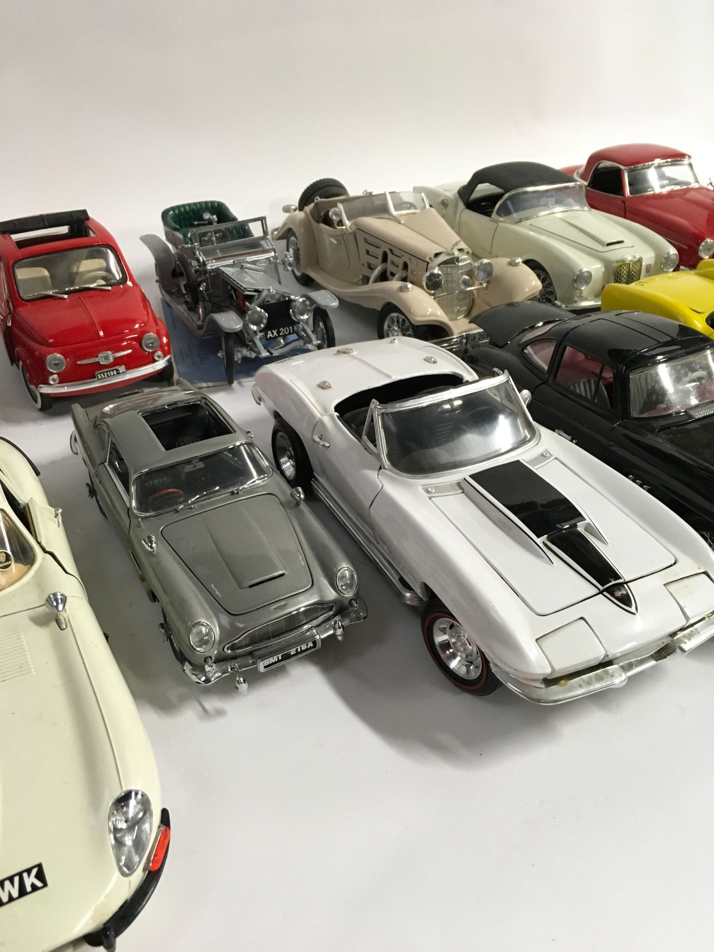 Collection unboxed diecast models to include Burago, Franklin Mint, Solido and ERTL. (14) - Image 3 of 4