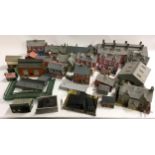 25+ OO gauge card/plastic buildings.