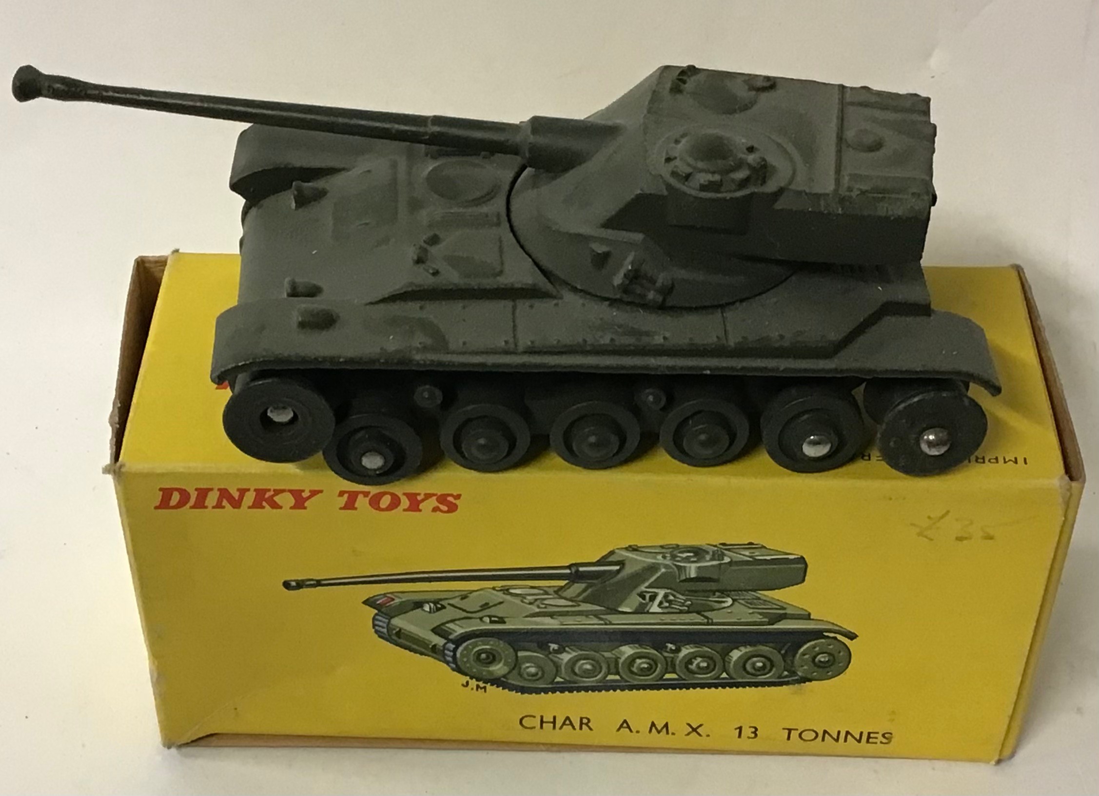 Military diecast group to include Dinky 817 Char A.M.X 13 Tonnes (model has no tracks), boxed, Corgi - Image 2 of 6