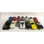 Collection unboxed diecast models to include Burago, Franklin Mint, Solido and ERTL. (14)