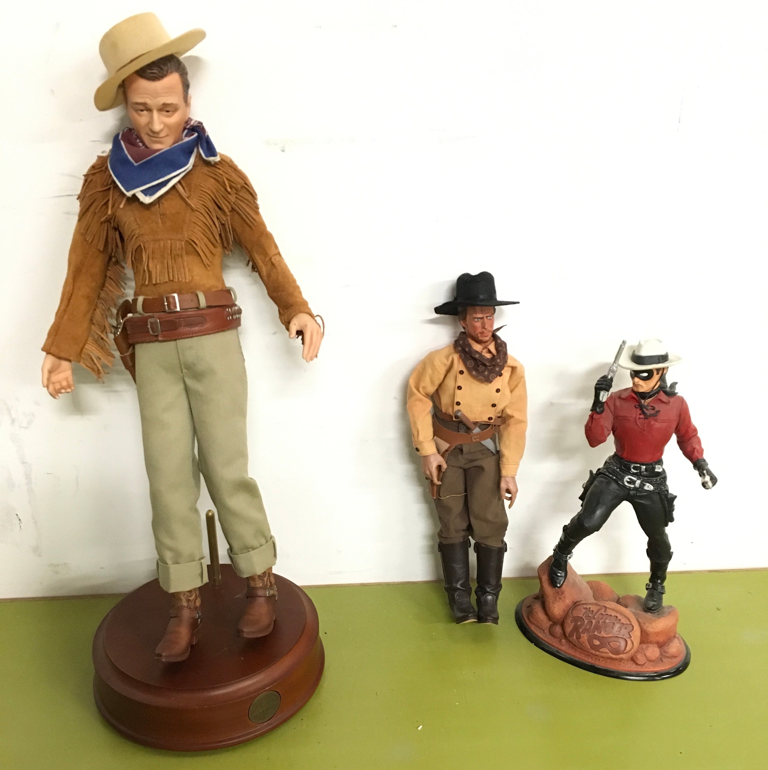 Collection Wild West related items to include stagecoach, musical John Wayne figure, The Lone Ranger - Image 2 of 2