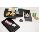 A collection of Masonic jewels. 7 items in lot