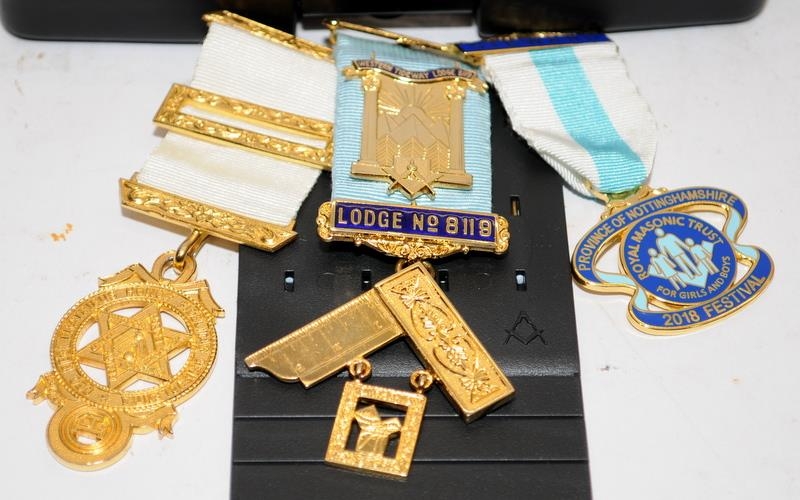 A collection of Masonic jewels. 7 items in lot - Image 4 of 4