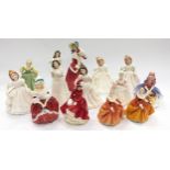 Royal Doulton collection of lady figurines to include Fragrance, Christmas Morn, Fair Maiden and