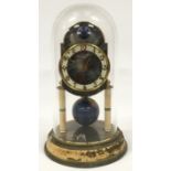 J. Kaiser G.m.b.H Germany vintage 1950's Universe 400 day astral torsion clock in glass dome