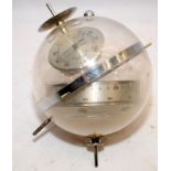 Vintage Huger 'Sputnik' weather station barometer