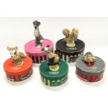 Wade Walt Disney Hat Box Series boxed miniature figurines to include: No.13 Si, No.5 Peg, No.7