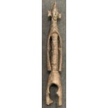 African long (Mumuye) tribal carving 92cm long.