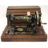 Antique Singer sewing machine.