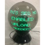 Advertising: an extremely unusual I-ball opti-space globe,