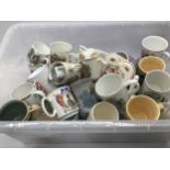 Large container of over 40 pieces of commemorative ware.