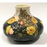 Moorcroft Dandelion vase 1992 limited edition 24/200. 16cm tall. Signed and stamped to base.