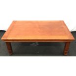 Bloomingdale's, New York contemporary mahogany coffee table 44x123x77cm.