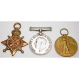 WW1 medal trio including 1914-1915 Star awarded to 310333 W Williams S.P.O Stoker Petty Officer