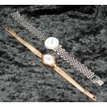 A Rotary ladies wristwatch together with a 14ct gold cased ladies wristwatch