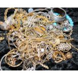 Large bag of costume jewellery